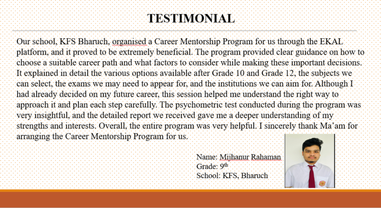 Testimonial CMP - Mijhanaur Rahaman Cl-9