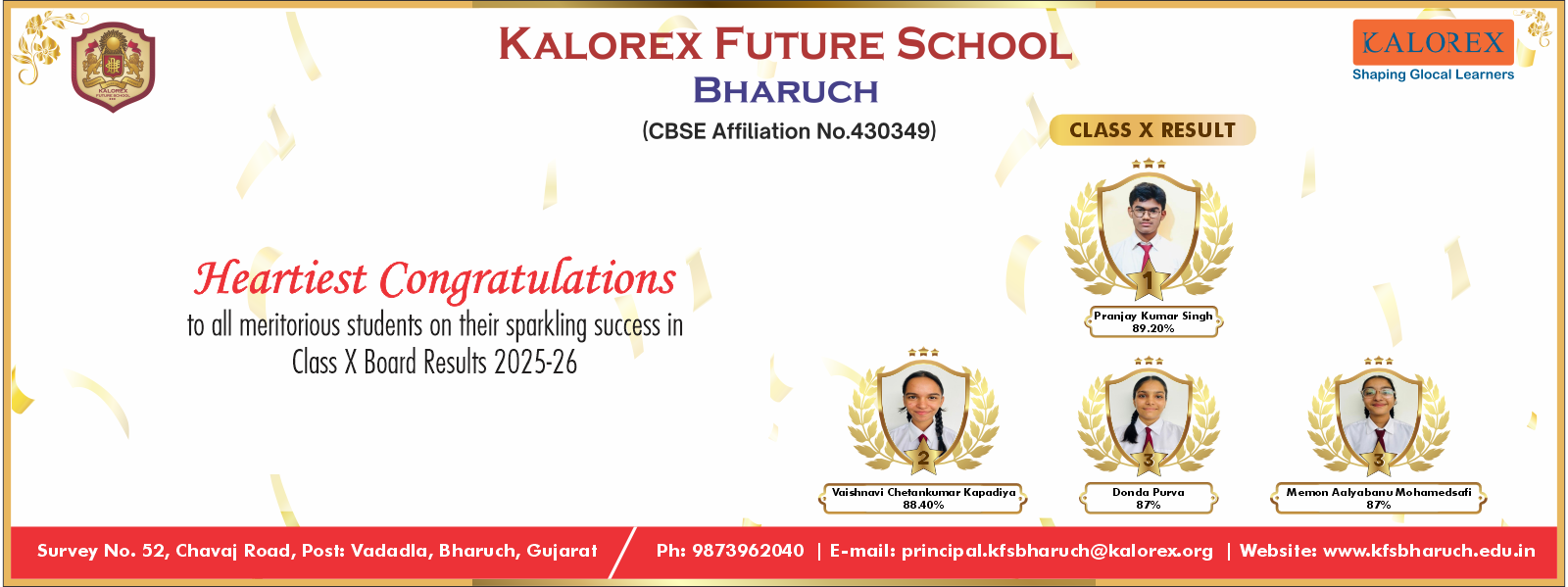 Bharuch Result Banner