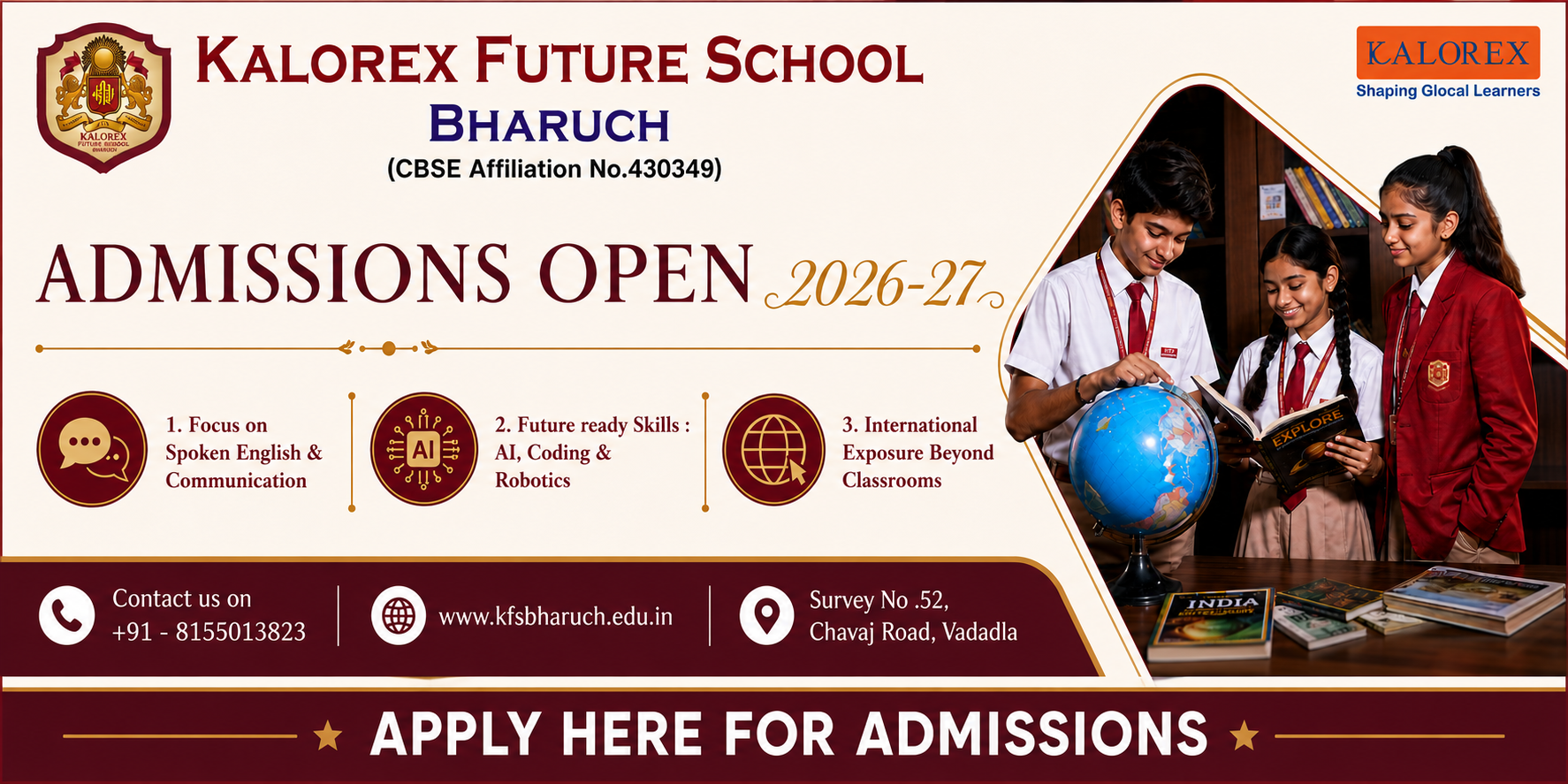 KFS Bharuch website banner